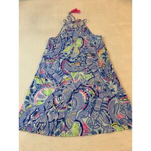 Lilly Pulitzer Margot Swing Halter Dress XS Like NEW! Vacation Resort Floral